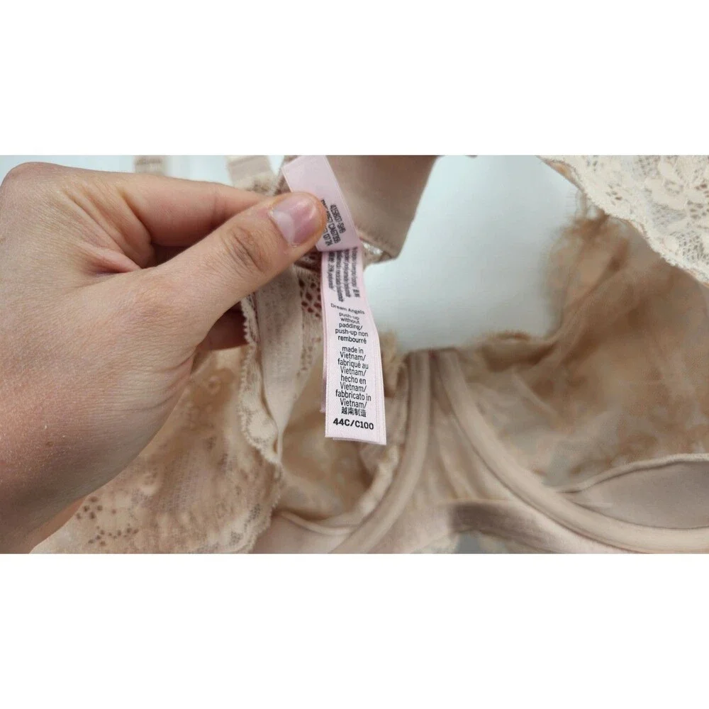 Victoria's Secret‎ Women's 44C Praline Wicked Unlined Lace Balconette Bra NWOT
